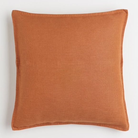H&M Accents Hm Washed Linen Pillow Cover In Light Brown 2x20 Poshmark
